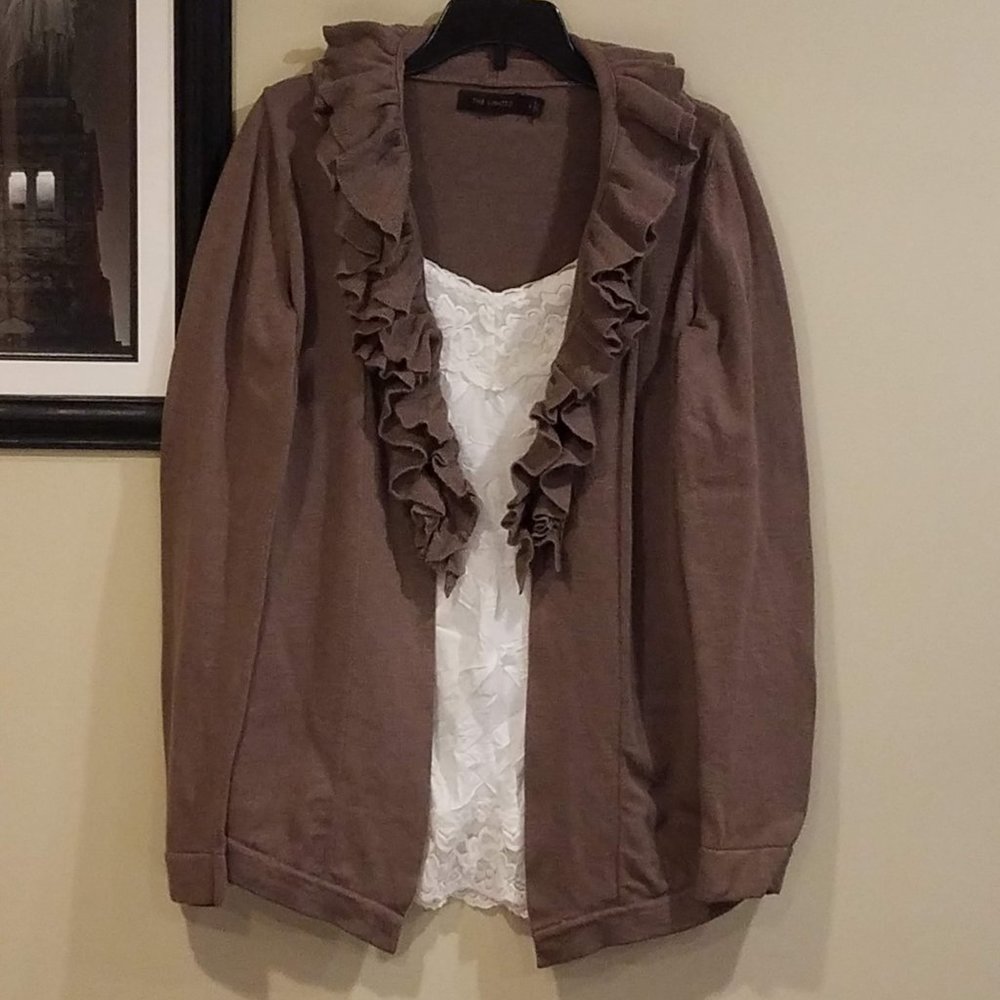 The Limited Ruffle Cardigan